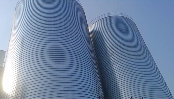 德格2座混凝土高架卷板仓